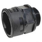 CONNECTOR, ⅜ IN NOMINAL SIZE, BLACK, NYLON