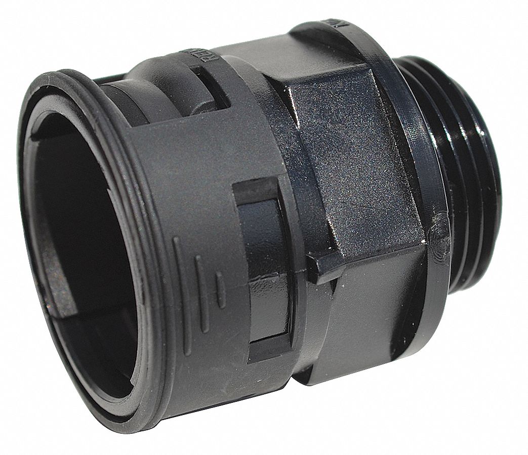 CONNECTOR, 2 IN NOMINAL SIZE, BLACK, NYLON