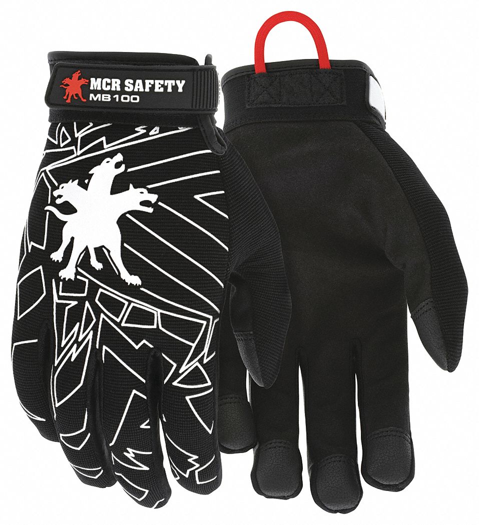 MCR SAFETY, M ( 8 ), Mechanics Glove, Mechanics Gloves 25D611MB100M