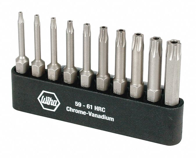WIHA, Security Torx Bit Driver Set 25D83674987 Grainger