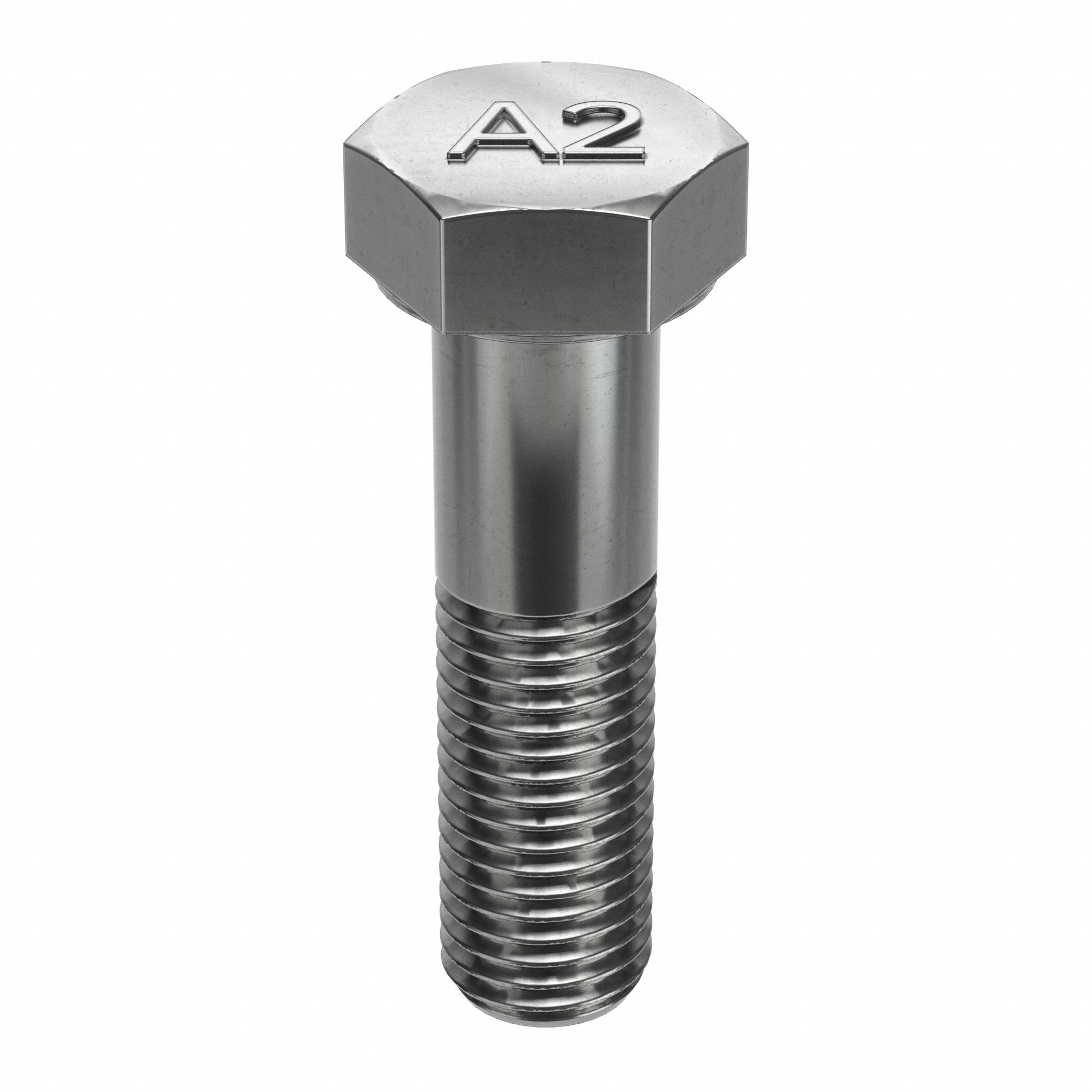 HEX HEAD CAP SCREW, STAINLESS STEEL, A2, PLAIN FINISH, M20-2.50, COARSE, 70MM L, 5 PK