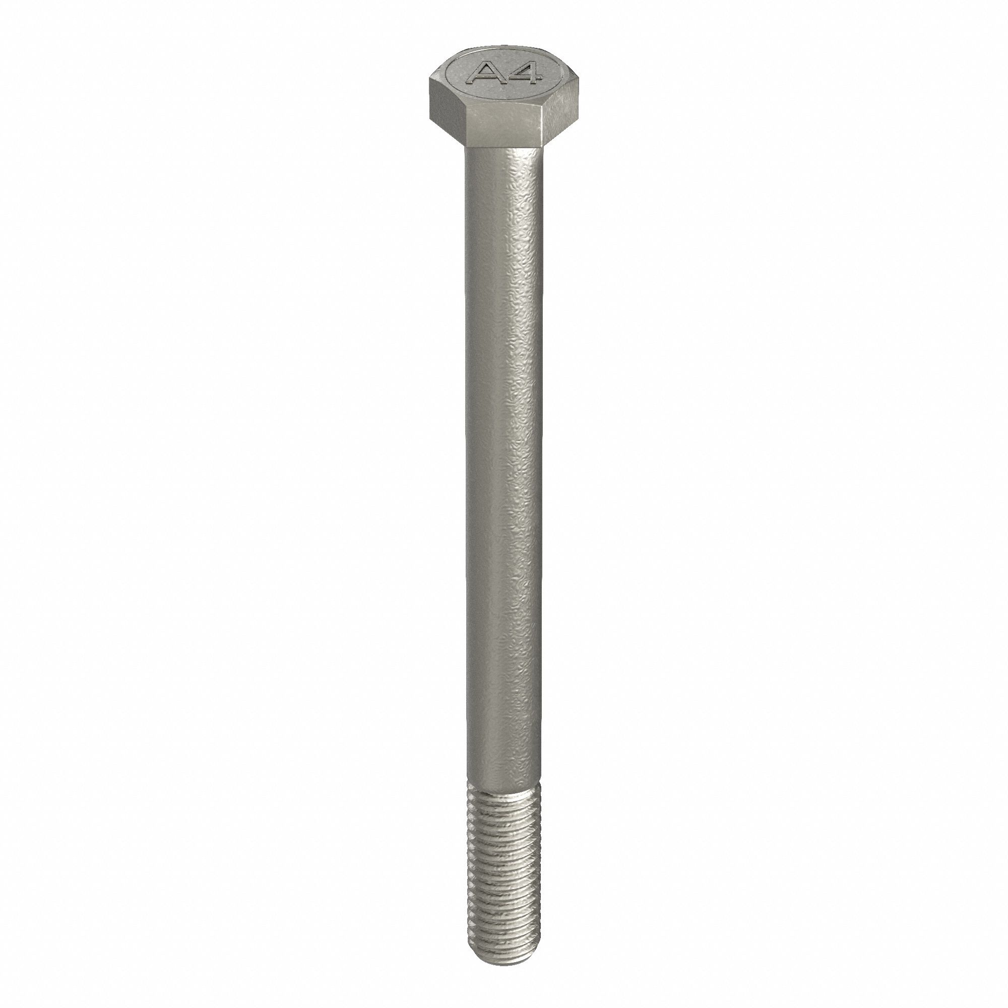 Hex Head Cap Screw: Stainless Steel, A4, Plain, M10-1.50, Coarse, 100 mm lg, Globally Sourced, 25 PK