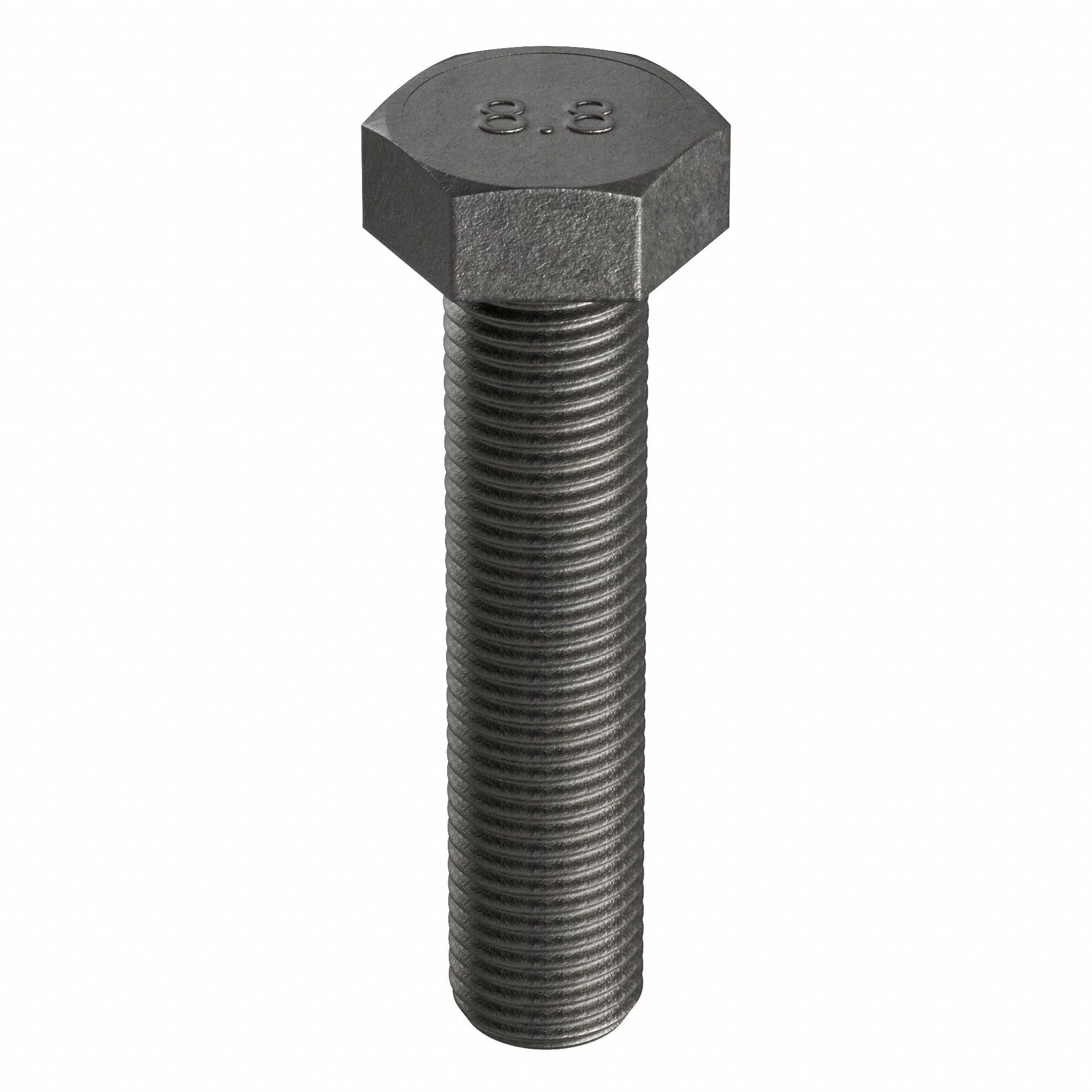 Hex Head Cap Screw: Steel, Class 8.8, Black Oxide, M10-1.50, Coarse, 150 mm lg, Metric, HRC22, 25 PK