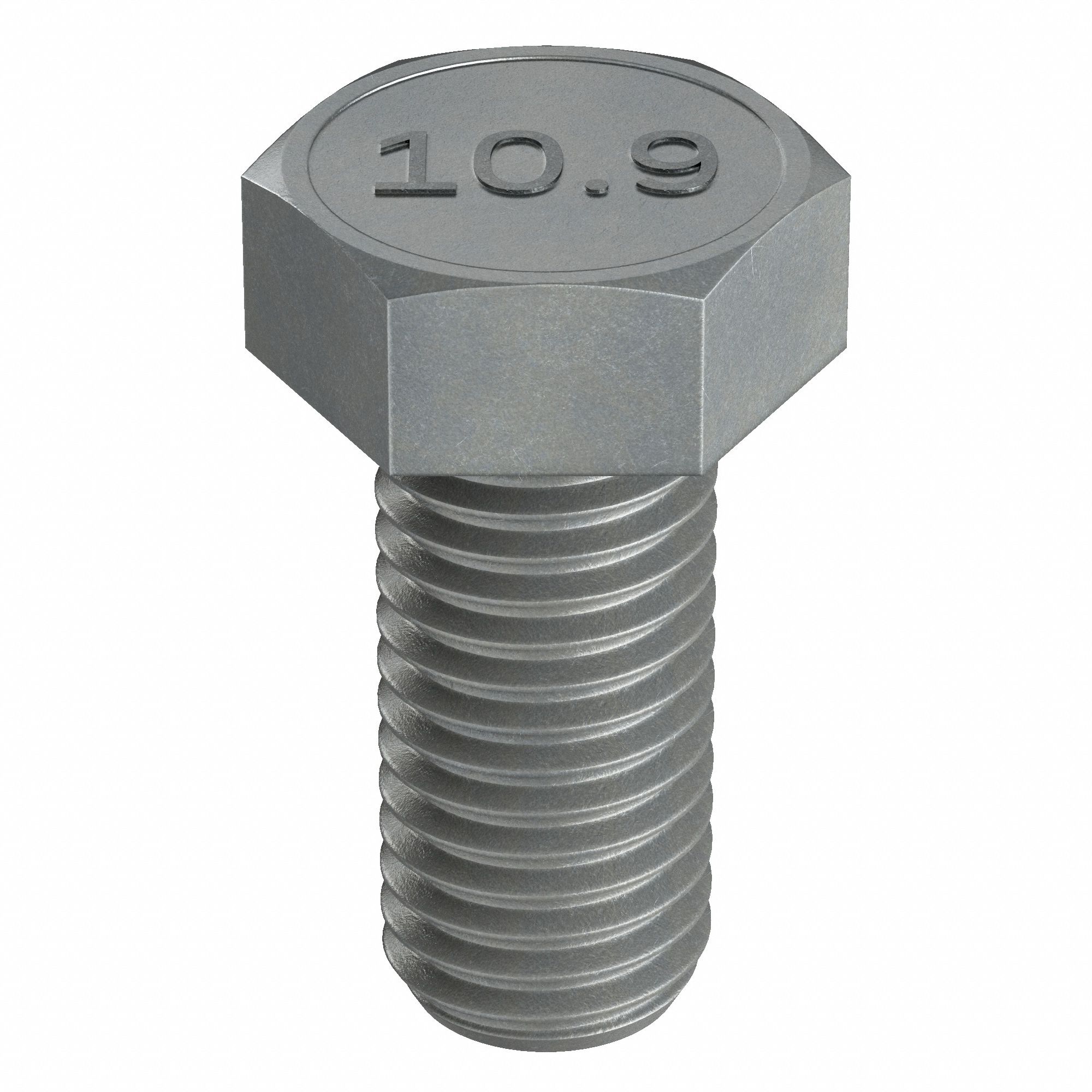 Hex Head Cap Screw: Steel, Class 10.9, Plain, M14-2.00, Coarse, 30 mm lg, Globally Sourced, 50 PK