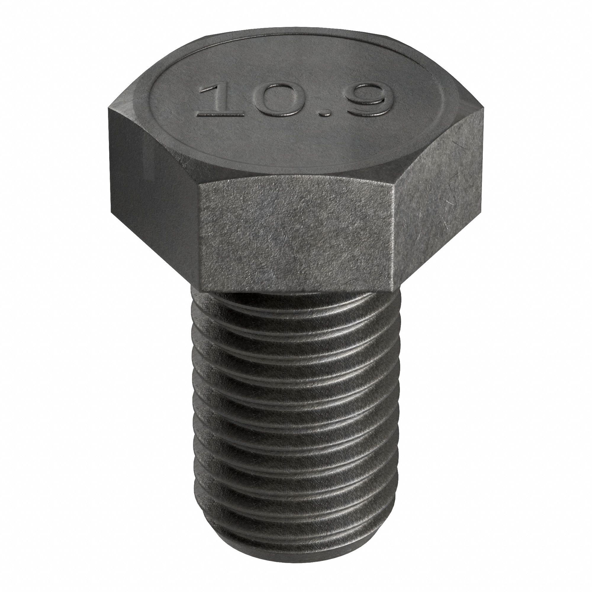 Hex Head Cap Screw: Steel, Class 10.9, Plain, M10-1.50, Coarse, 35 mm lg, Globally Sourced, 100 PK