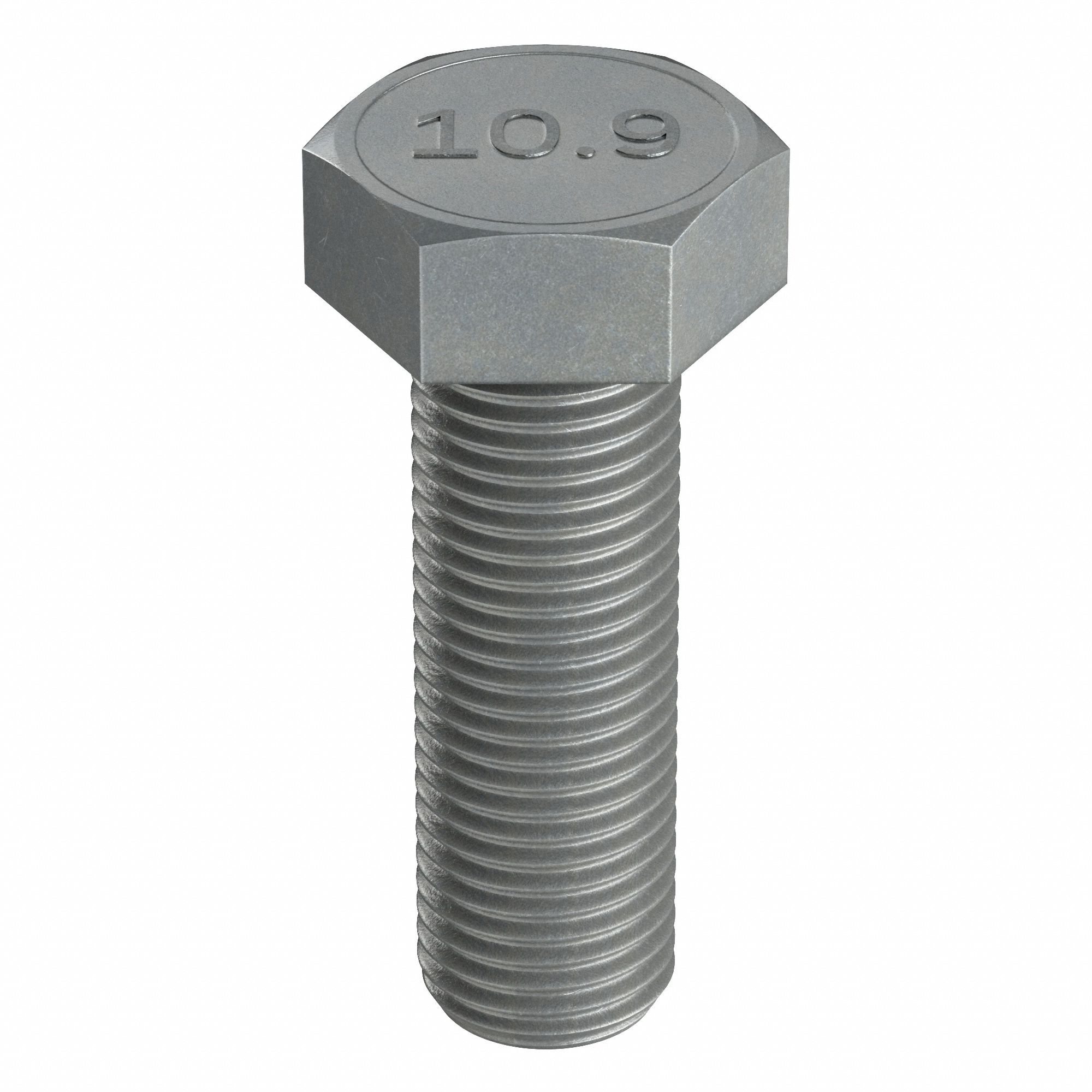 Hex Head Cap Screw: Steel, Class 10.9, Plain, M16-2.00, Coarse, 120 mm lg, Globally Sourced, 10 PK