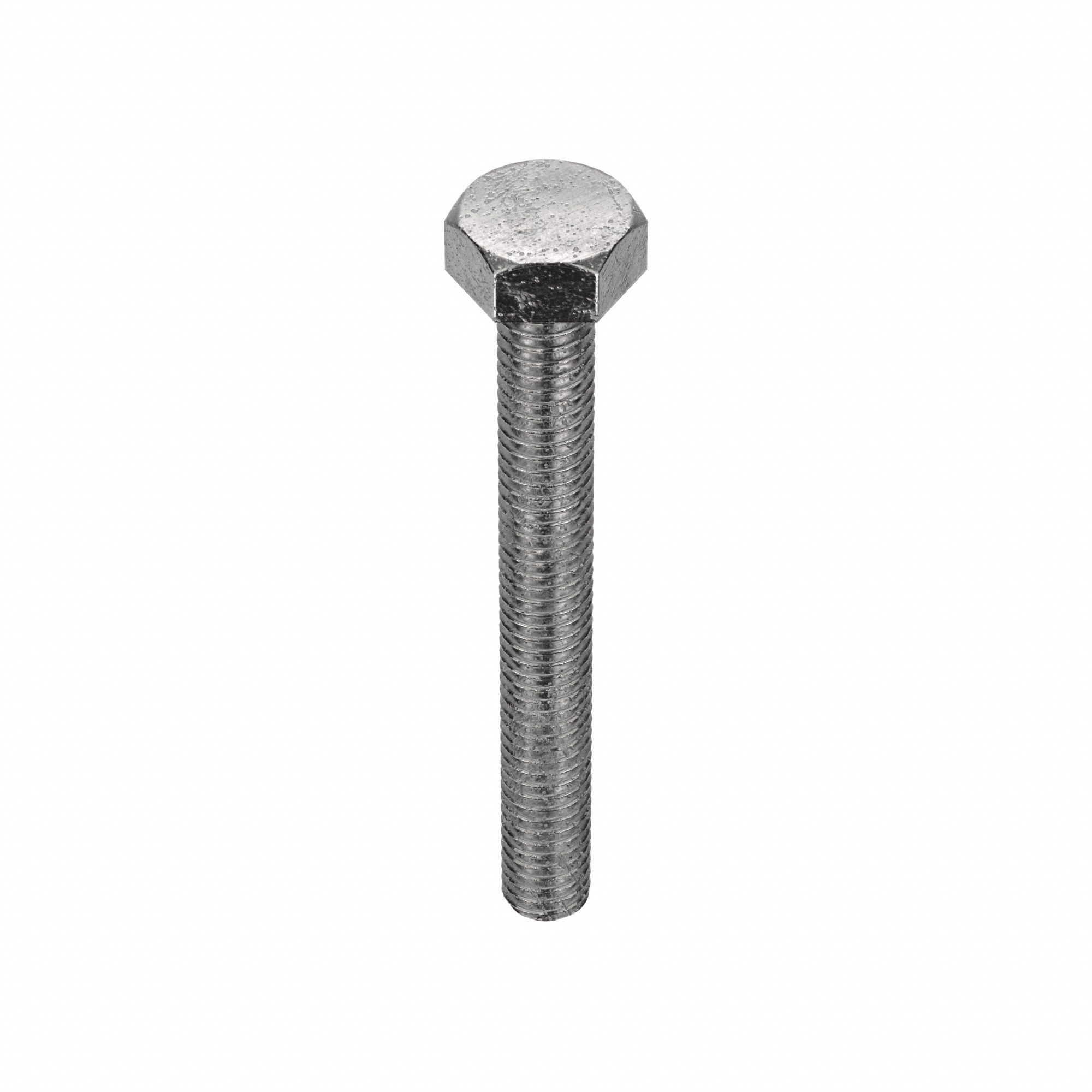 HEX HEAD CAP SCREW, STAINLESS STEEL, A4, PLAIN FINISH, M4-0.70, COARSE, 30MM L, 50 PK
