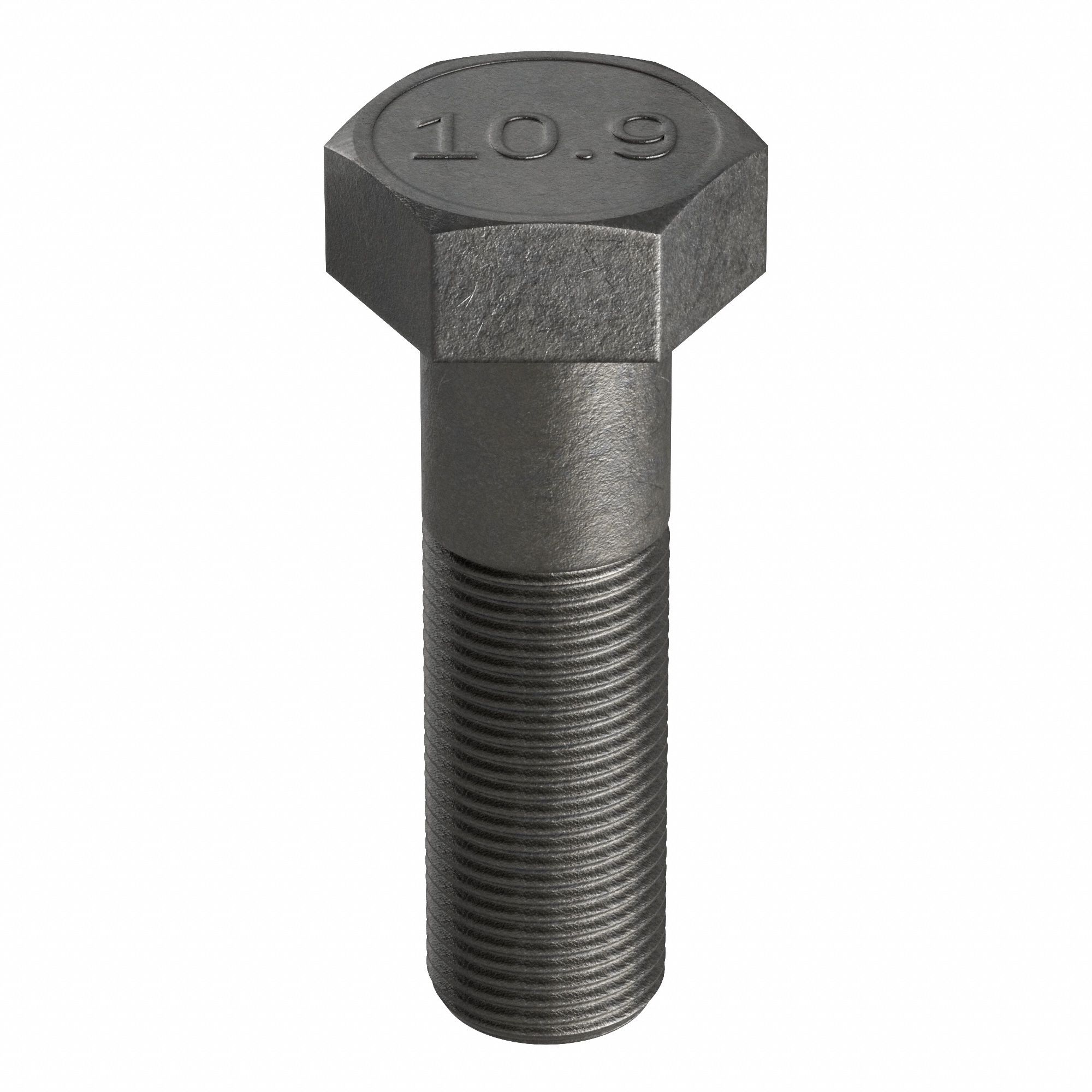 Hex Head Cap Screw: Steel, Class 10.9, Black Oxide, M18-1.50, Fine, 130 mm lg, Metric, DIN 960, 5 PK