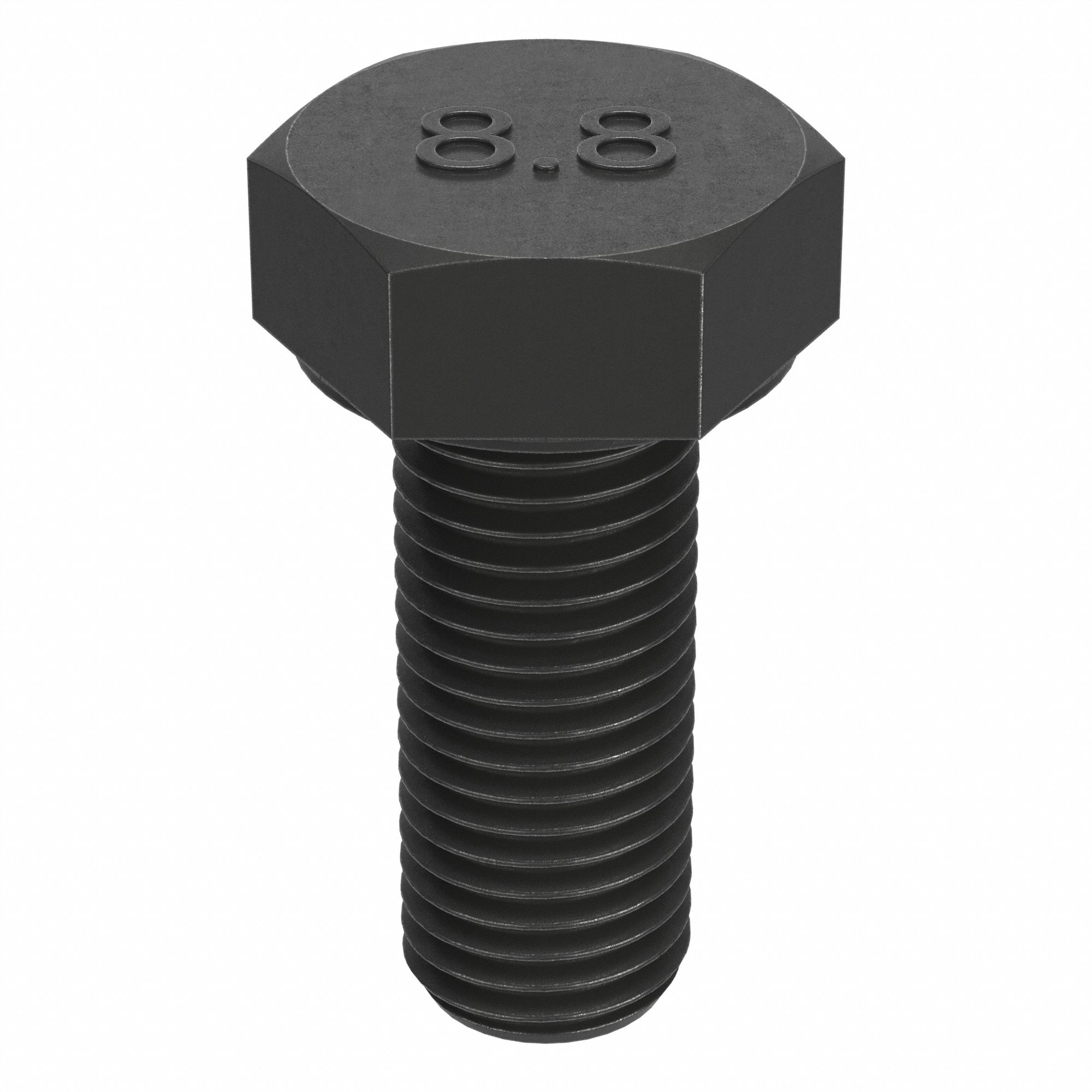 a　08–6P APPROVED VENDOR HEX HEAD CAP SCREW, STEEL, CLASS 8.8, BLACK OXIDE
