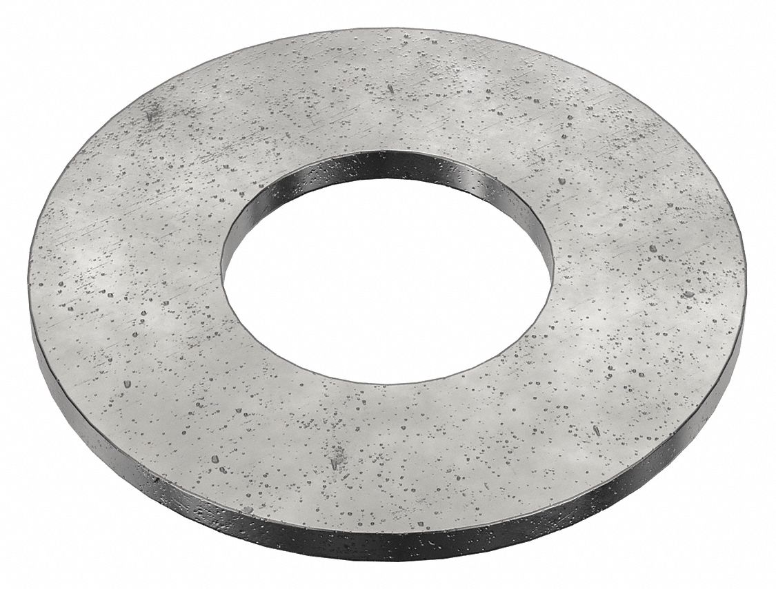 USS Washer: Case Hardened, Black Oxide, Steel, 1 3/8 in Screw Sz, 1.5 in In Dia, Case Hardened, 5 PK