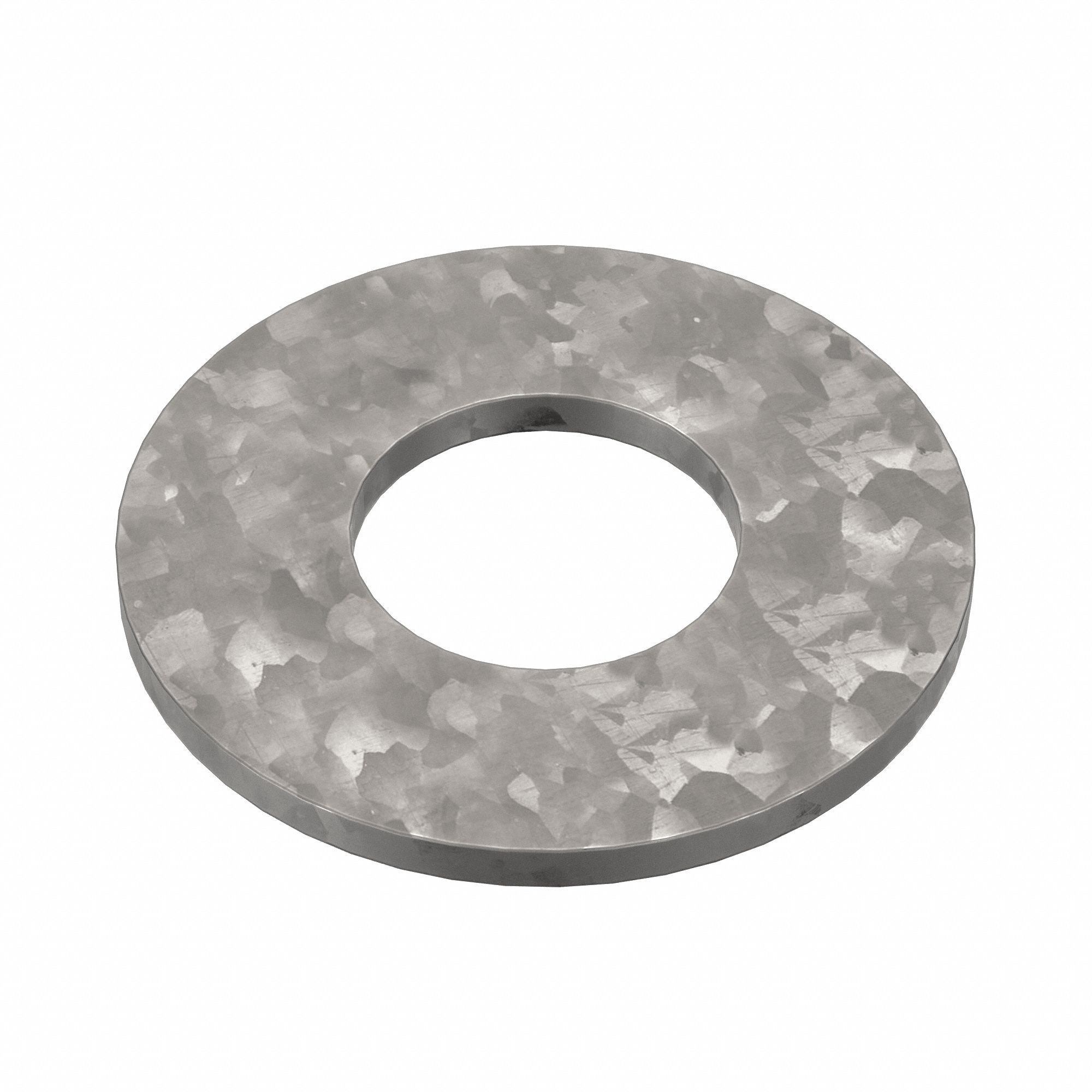 USS Washer: Case Hardened, Hot-Dipped Galvanized, Steel, 1 1/8 in Screw Sz, 1.25 in In Dia, 5 PK