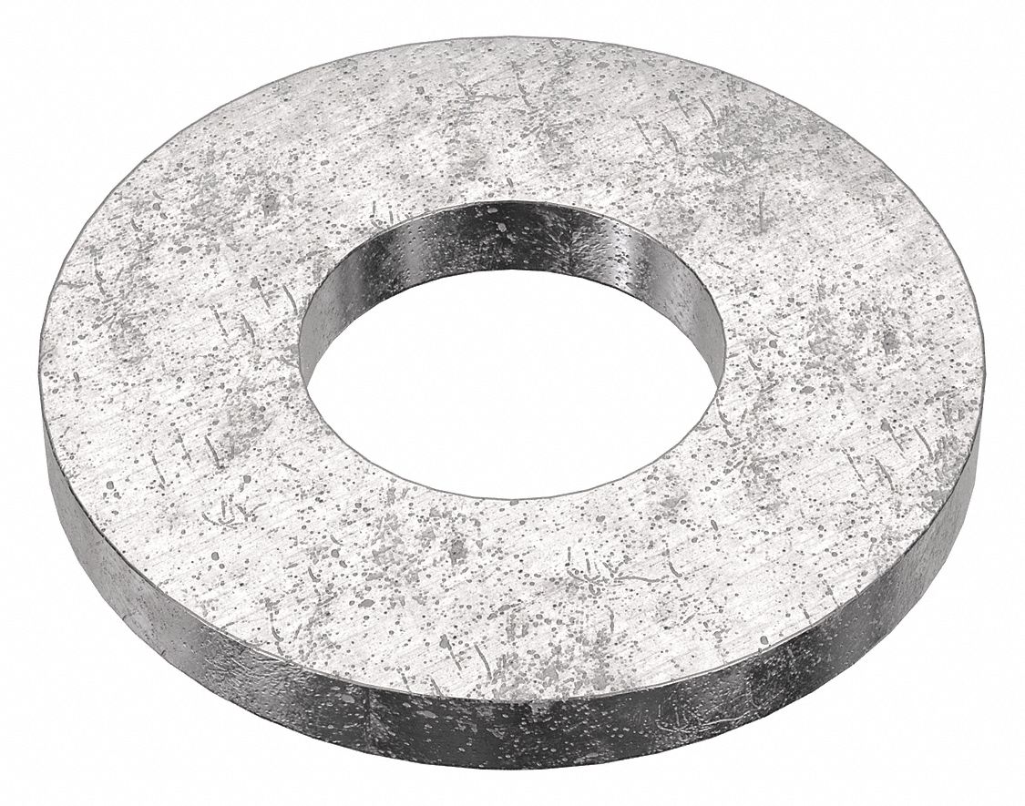 FLAT WASHER, FOR ¼ IN SCREW, 18-8 STAINLESS STEEL, PLAIN FINISH, 0.281 IN ID, 50 PK