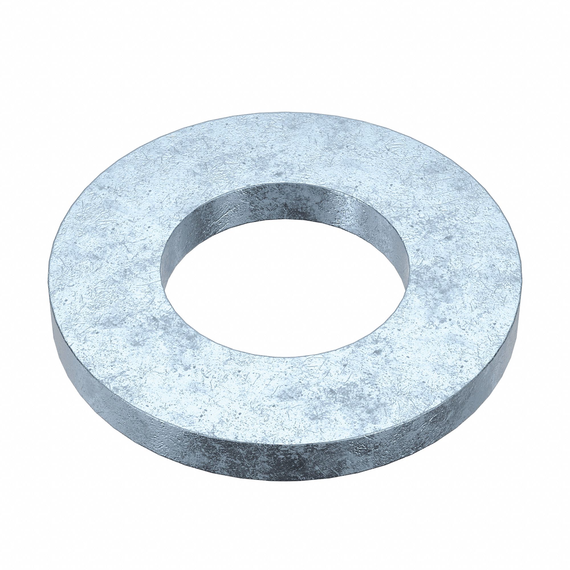 Flat Washer: Zinc Plated, Steel, M10 Screw Sz, 10.77 mm In Dia, 20 mm Out Dia, 100 PK