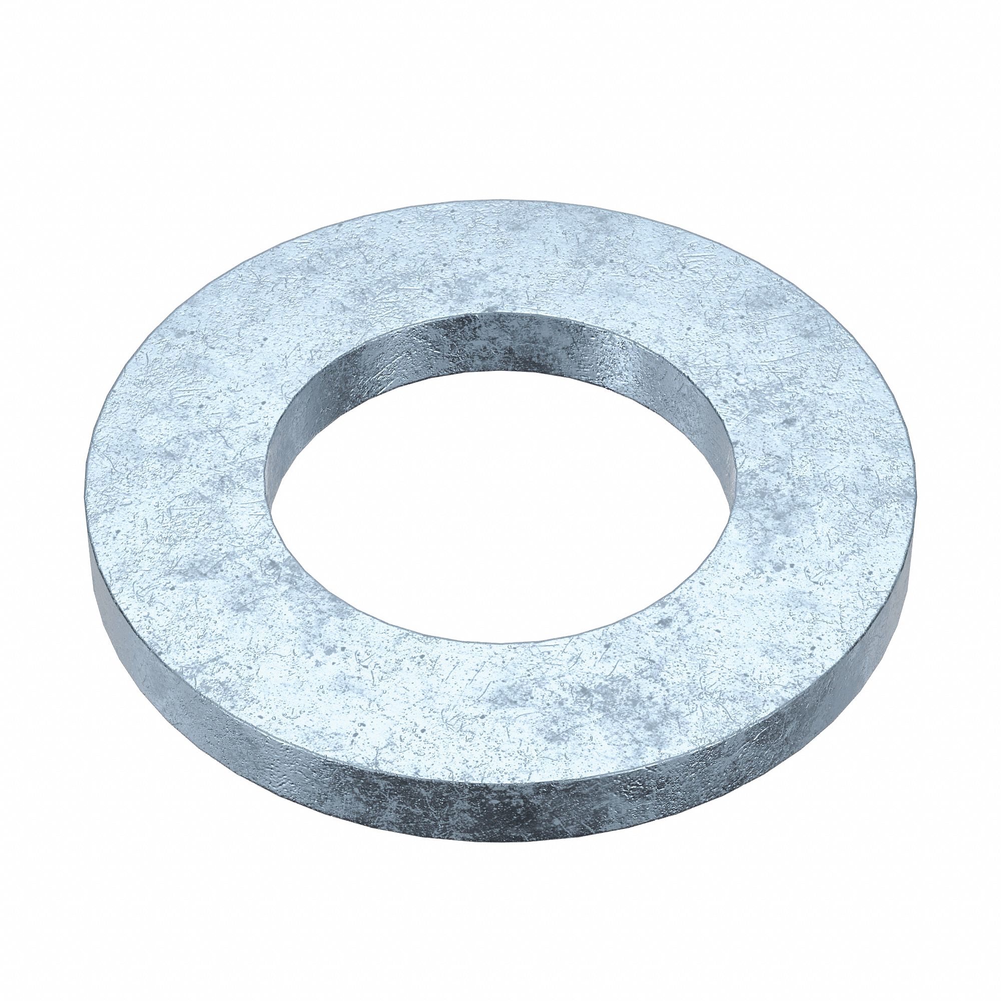 Flat Washer: Zinc Plated, Steel, M16 Screw Sz, 17.27 mm In Dia, 30 mm Out Dia, 25 PK