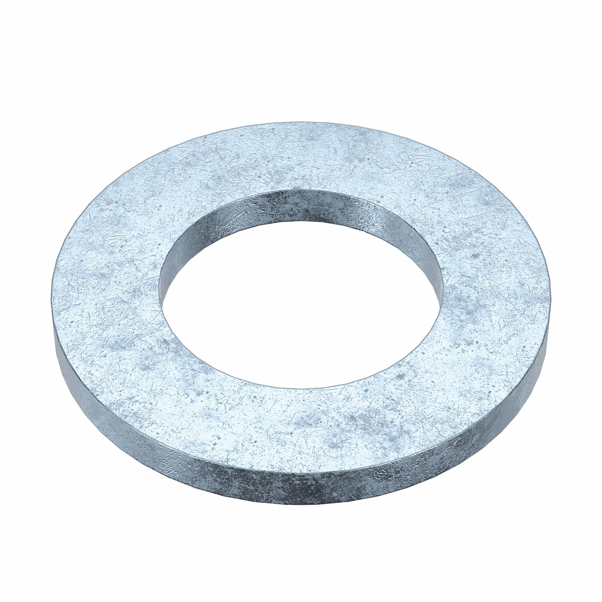 Flat Washer: Zinc Plated, Steel, M24 Screw Sz, 25.33 mm In Dia, 44 mm Out Dia, 10 PK