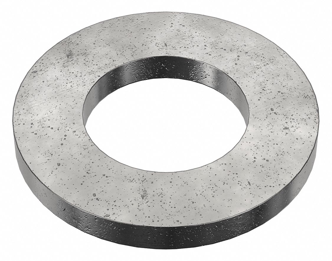 Flat Washer: Black Oxide, Steel, M12 Screw Sz, 13.27 mm In Dia, 24 mm Out Dia, 50 PK