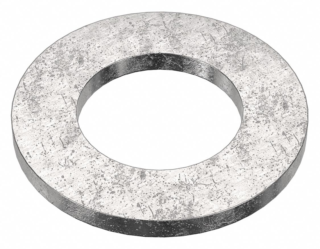 Flat Washer: 18-8, Stainless Steel, M27 Screw Sz, 28.33 mm In Dia, 50 mm Out Dia, 18-8, 5 PK