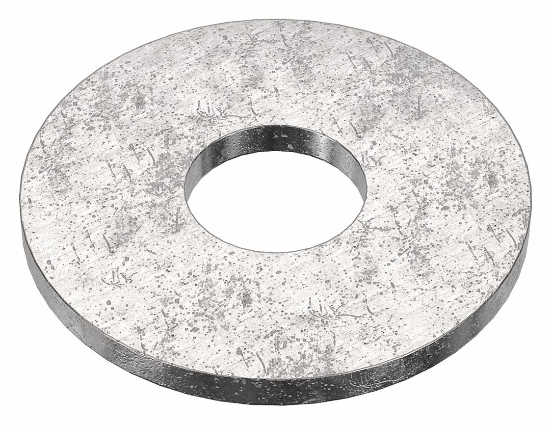 Large O.D. Oversized Washer: 18-8, Stainless Steel, M36 Screw Sz, 40 mm In Dia, 110 mm Out Dia, 2 PK