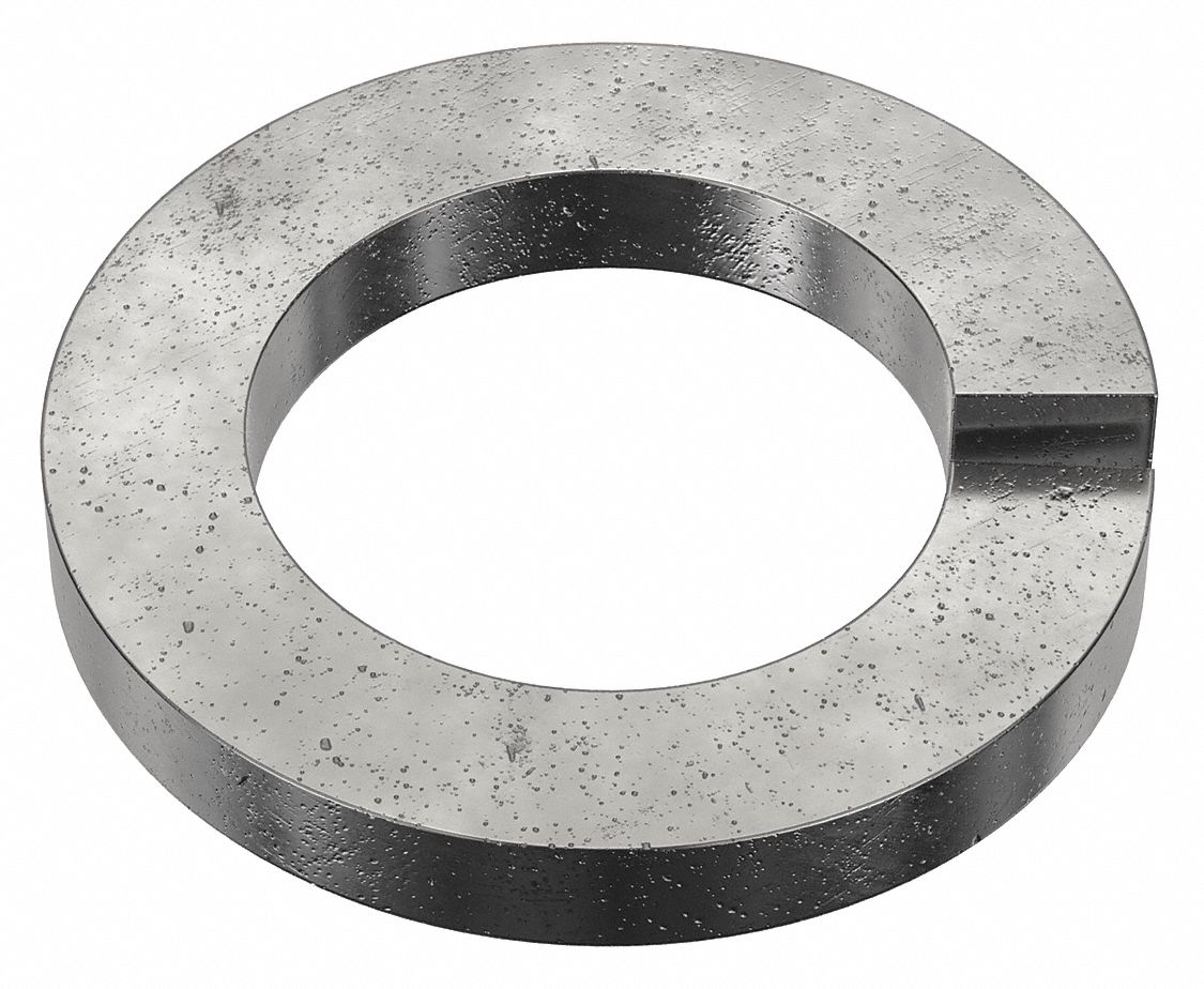 Split Lock Washer: Case Hardened, Black Oxide, Steel, M30 Screw Sz, 31.7 mm Max. Inside Dia, 5 PK