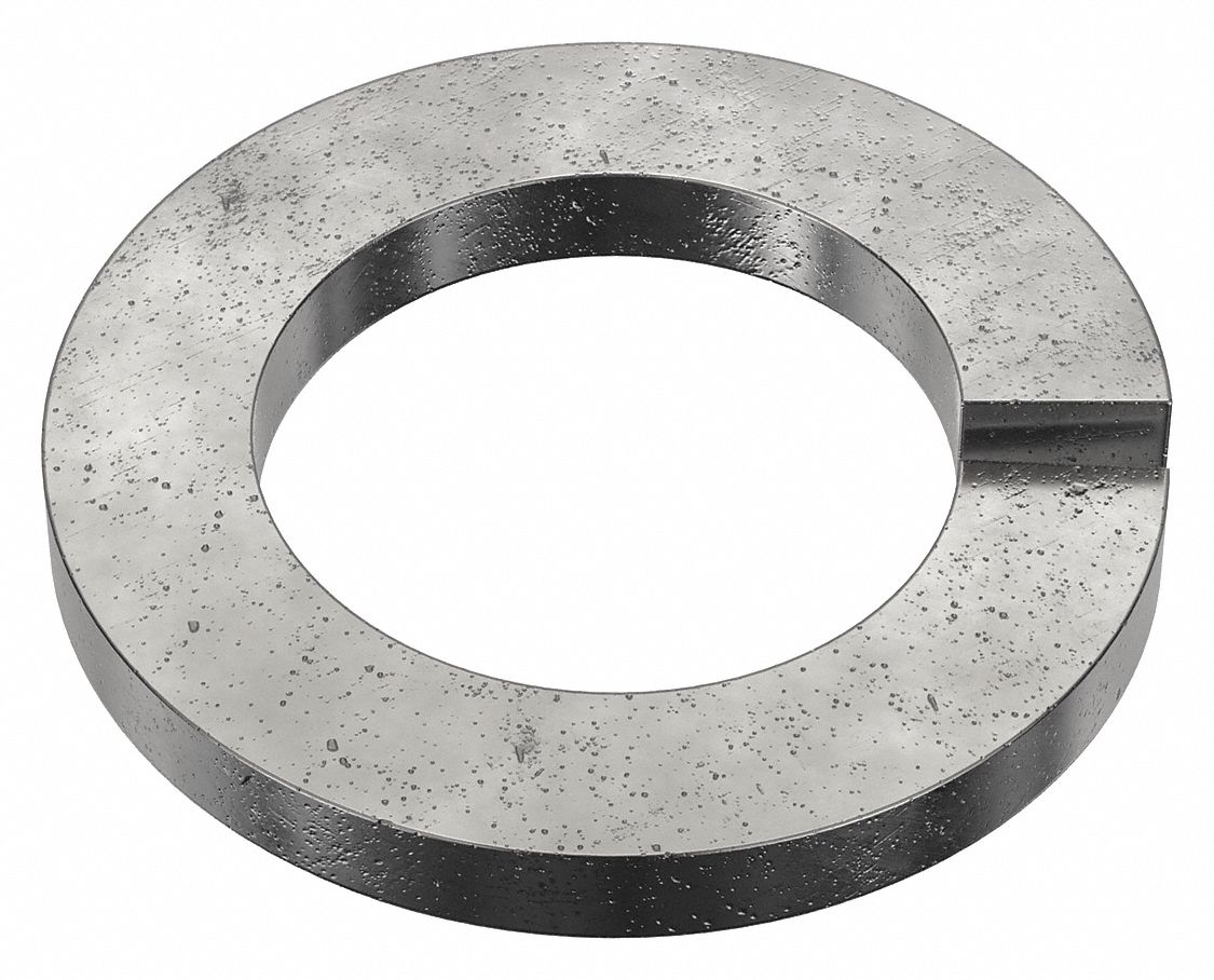 Split Lock Washer: Case Hardened, Black Oxide, Steel, M36 Screw Sz, 37.7 mm Max. Inside Dia, 2 PK