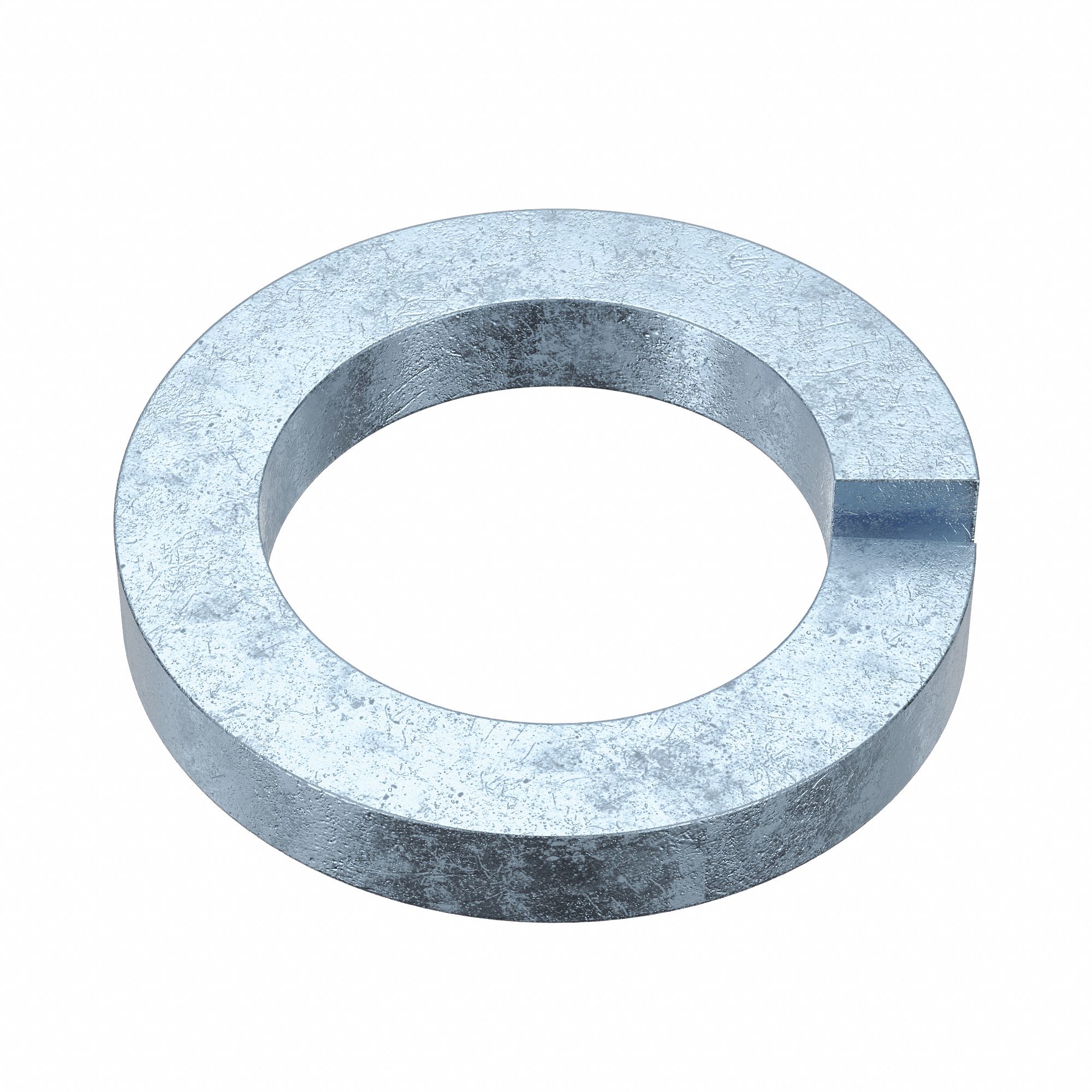High Collar Split Lock Washer: Case Hardened, Zinc Plated, Steel, M16 Screw Sz, Case Hardened, 25 PK
