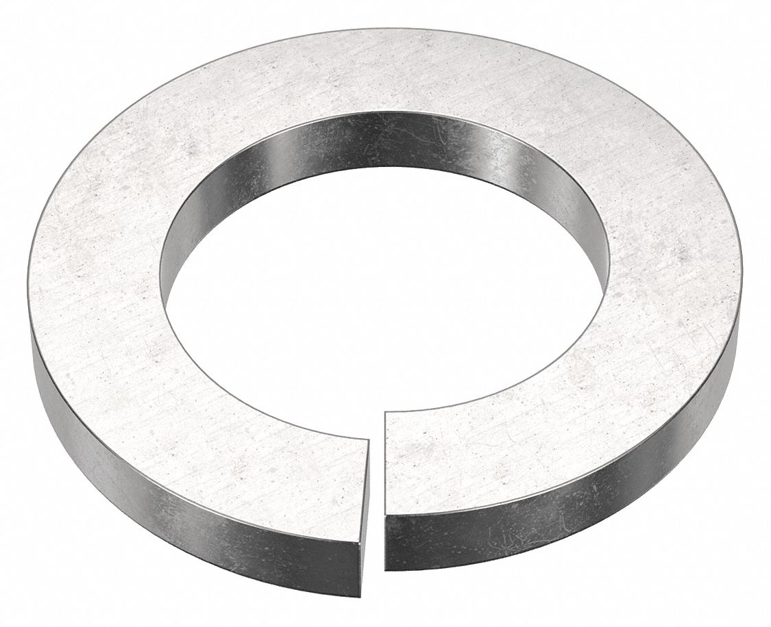 Split Lock Washer: 316, Stainless Steel, M22 Screw Sz, 23.5 mm Max. Inside Dia, 4 mm Max Thick, 5 PK