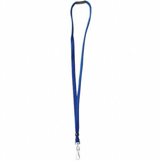 Single Color, Blue, Stock Lanyard - 25DU63|25DU63 - Grainger