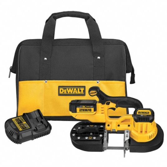 DEWALT Cordless, Portable Band Saw, 20V DC, 32 7/8 in Blade Length 25DU76DCS371P1 Grainger