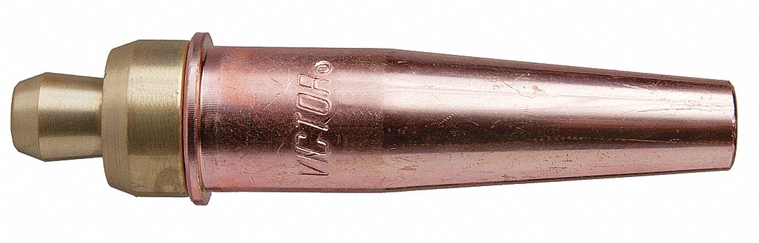 CUTTING TIP, 1-GPN SERIES, SIZE 0, FOR PROPANE & NATURAL GAS, ⅜ TO ½ IN