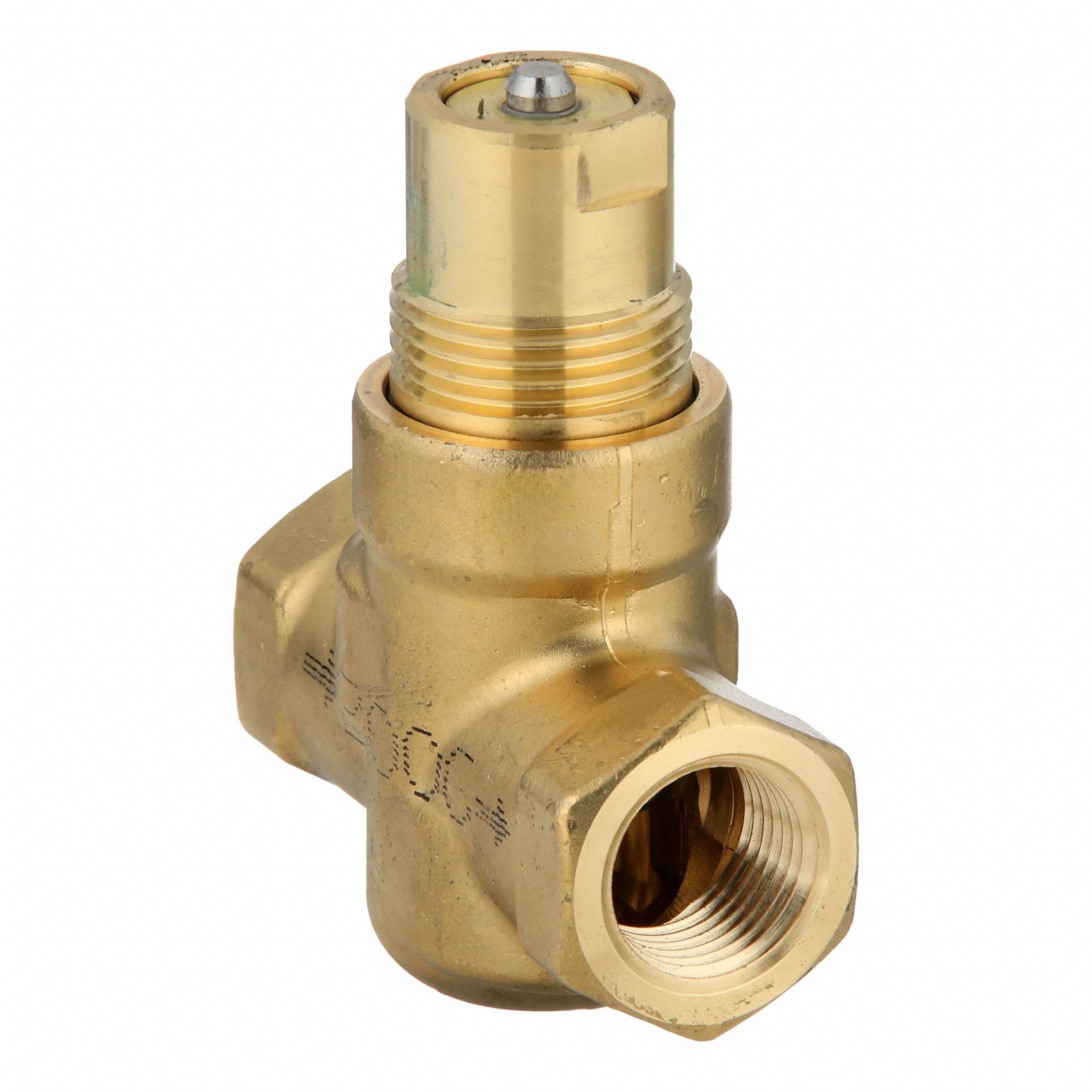 Hydronic Globe Valve: 2-Way, 1.6 CV Flow, 1/2 in Female NPT, Brass Body, Stainless Steel Stem, NC