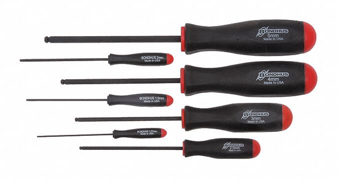 Set 7 Ball End Screwdrivers