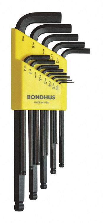 BALL END HEX KEY SET,13 PIECES