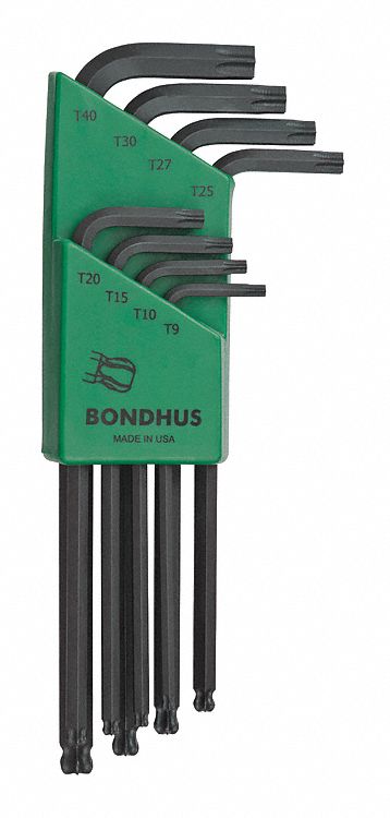 ENSM CLES TORX BALLDRIVER T9-T40,8 PC
