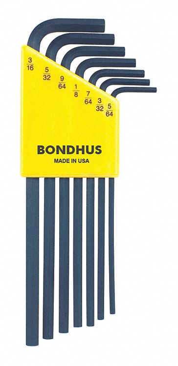 Set 7 Hex L-Wrenches - Long