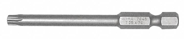 2.75 Torx Pwr Bit T20, 1/4" Hex Drve, PK10
