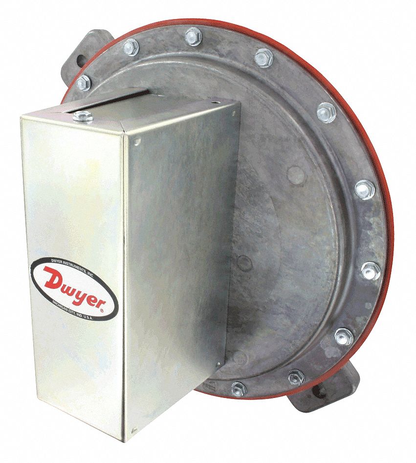 Pressure Switch: Adj, 0.5 in wc to 6 in wc, SPDT, 1/8 in Sample Line Connection Size, NPT