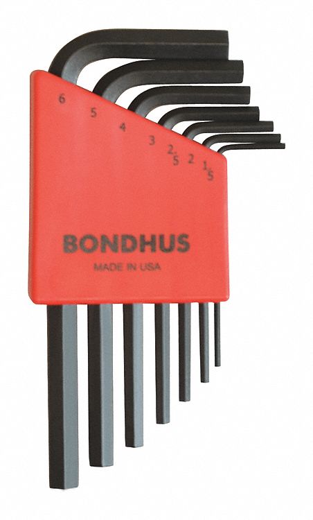 Set 7 Hex L-Wrenches - Short