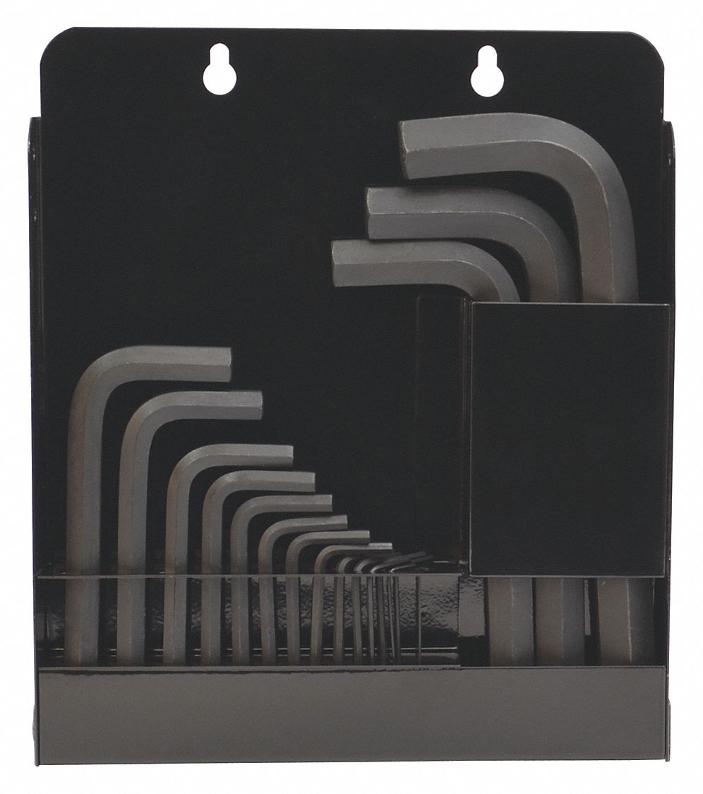 ENSMBLE CLES HEX BRAS LONG 18PC .028-5/8