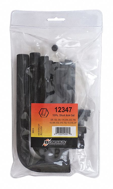 Set 15 Hex Key Set Short