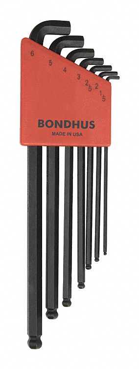 Set 7 Stubby Ball End L-Wrenches