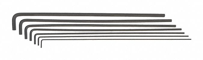 Set 7 Hex L-Wrenches 12 Long