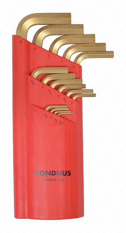 Set 15 Plated Ball End L-Wrenches