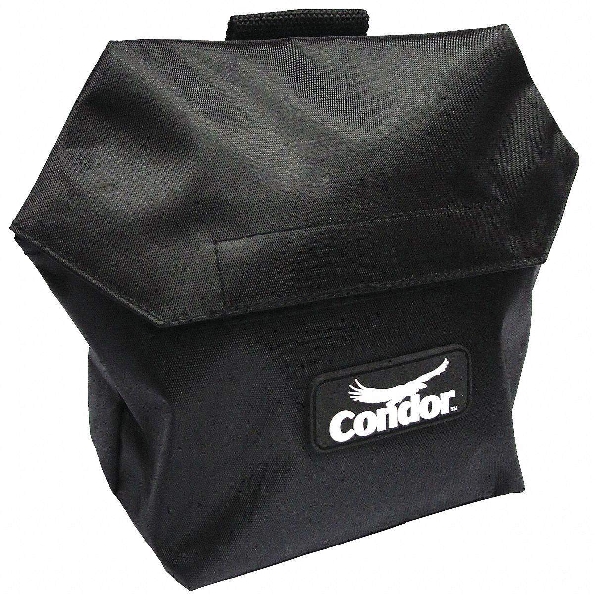 RESPIRATOR BAG, POLYESTER, BLACK, 9 X 9 X 6¾ X 3½ IN, FOR HALF-MASK RESPIRATORS