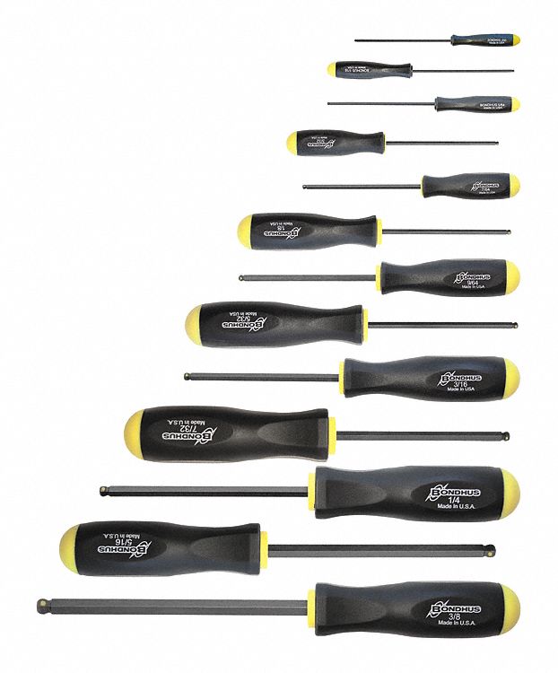 Set 13 Prohold Ball End Screwdrivers