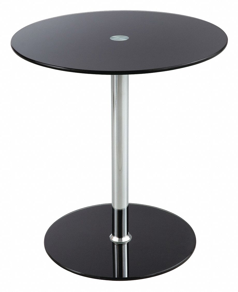 25FK07 - Glass Accent Table Black