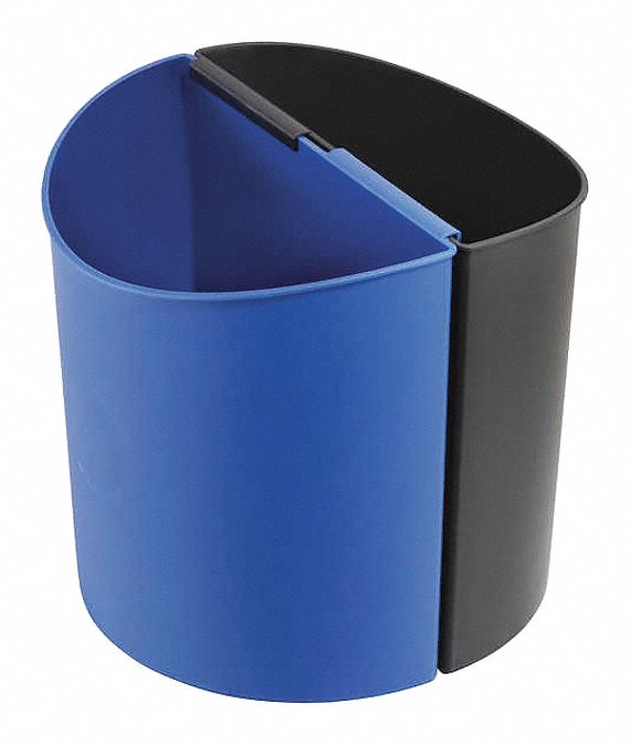 Desk Recycling Container, B,  BL,  6 gal.