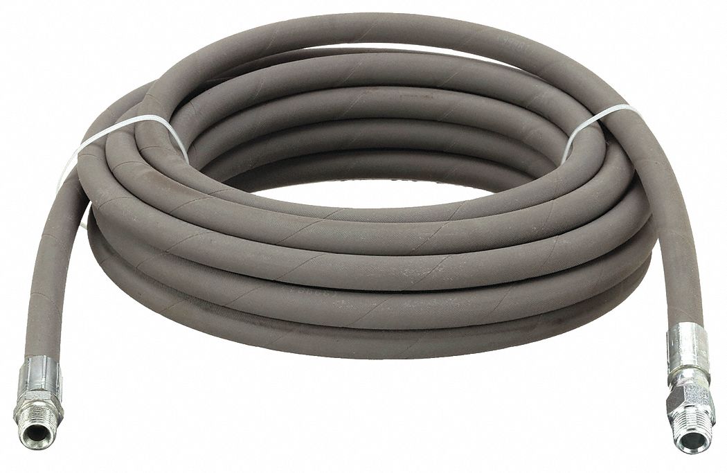 Hose: Mfr Part # 15-0138, Steel/Rubber, 25 ft Overall Lg