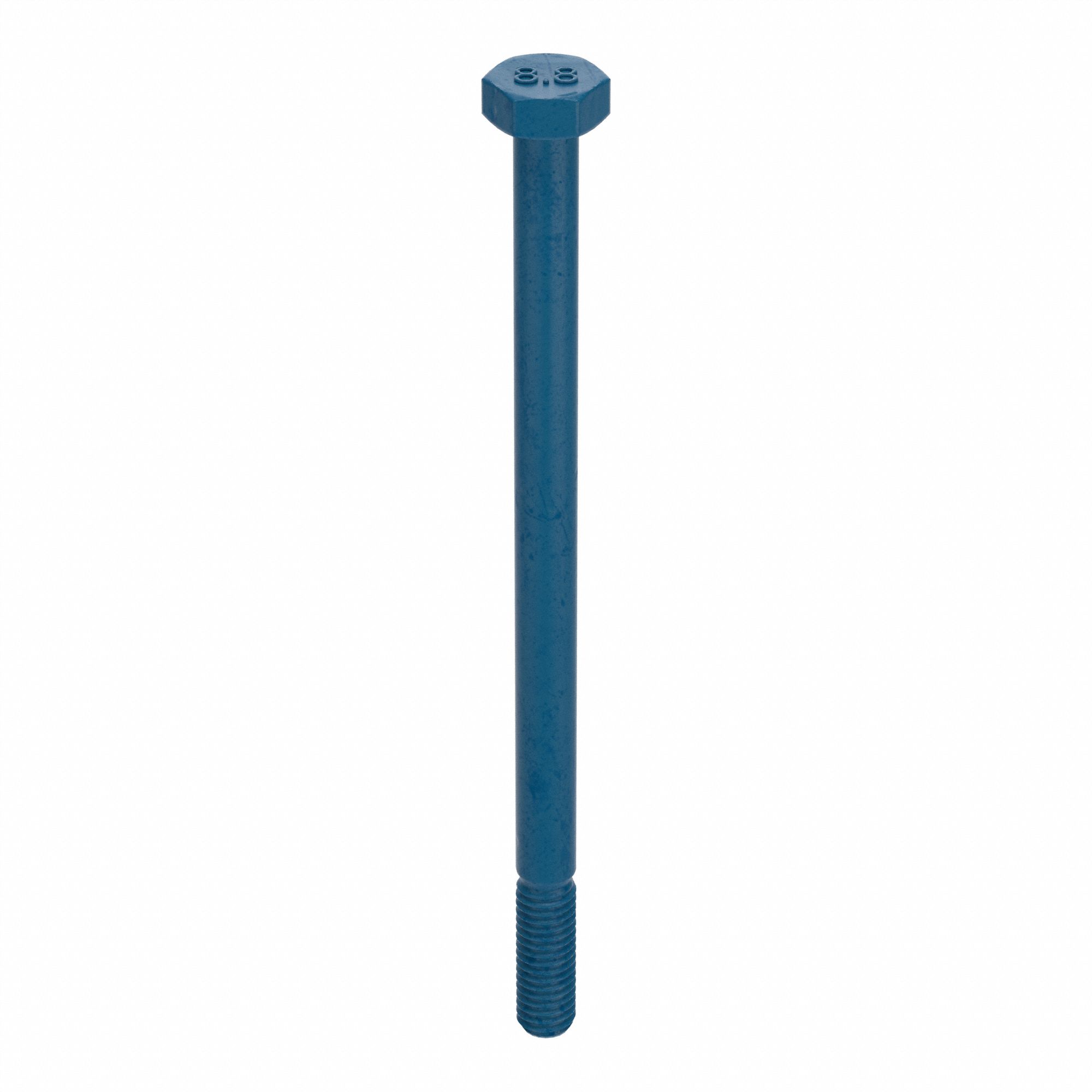 Hex Head Cap Screw: Steel, Class 8.8, Blue Phosphate, M6-1.00, Coarse, 100 mm lg, Metric, 50 PK