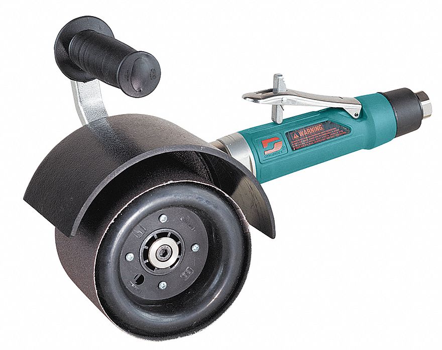 Air Finishing Sander Kit: 5 in Max, 1 hp, 41 cfm, 3/8 in NPT, 3/4 in Arbor, 5/8"-11