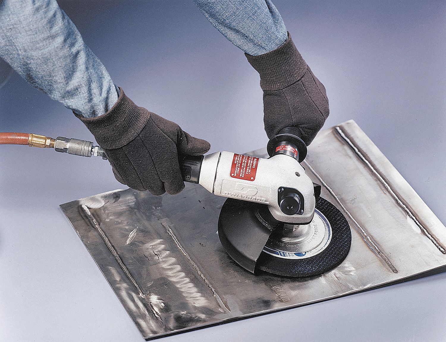 DYNABRADE Air Powered, Angle Grinder, 7 in, 1.2 hp, 6,000 RPM 25H864